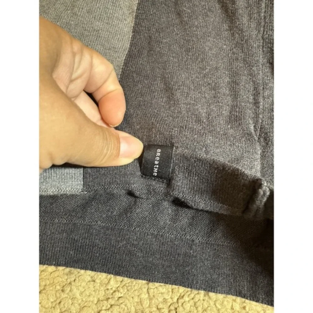 PrAna‎ Sweater Men's Large Gravel/Gray 100% Organic Cotton Pullover Soft Boho